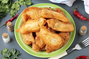 Молоки горбуши, жареные в кляре